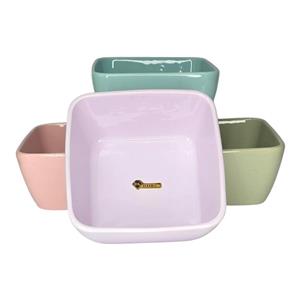 کاسه سرامیکی مربع طوسی رنگ کد 2