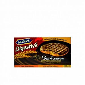 بیسکوییت دایجستیو با روکش شکلات تلخ مک ویتیز مقدار 200 گرم Mc Vities Dark Chocolate Digestive Biscuit 200gr