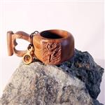 کوکسا صخره نورد کدF-KU-008 لیوان چوبی دستساز ساخته شده با چوب گردو