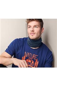 شال گردن مردانه سرمه‌ای چیبو 
