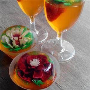 دسر ژله خامه ایی