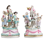 مجسمه دکوری چینی آنتیک قدیمی کد LU891121594502  Meissen Porcelain Revelry Groups