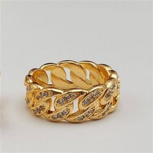 انگشتر کارتیر نگین دار گالری کیفیت برتر با 