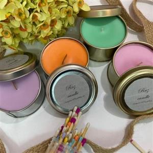 شمع عطری قوطی فلزی