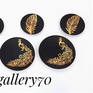 دیوارکوب طاووس و پر