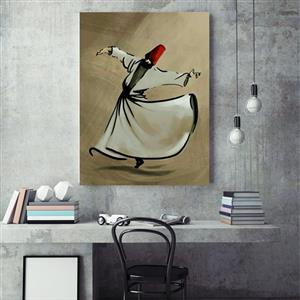 تابلو بوم کنواس طرح رقص سماع کد p106