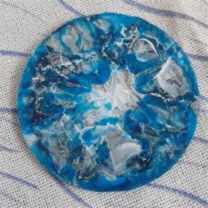 زیرلیوانی رزینی آبی