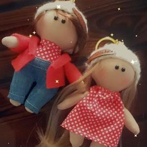 عروسک روسی و آویز ..عروسک پارچه ای و دستساز