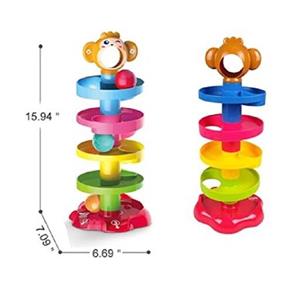 اسباب بازی برج توپی طبقاتی میمون هوشی حرکتی و چشمی برای نوزادن1.5 تا 3 سال 