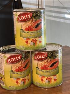 کمپوت مخلوط میوه استوایی کولی kolly 836g