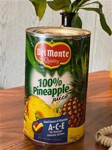 آبمیوه آناناس طبیعی دلمونته 1/36 لیتر 