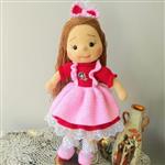 اسباب بازی دخترانه کاموایی عروسک بافتنی الیسا