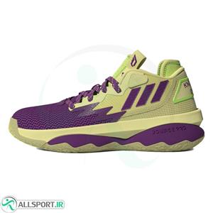 کفش بسکتبال آدیداس طرح اصلی Adidas Dame 8 Green Purple 