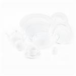 Zarin Iran Radianc White Dinnerware Set 102 Pieces Top Grade