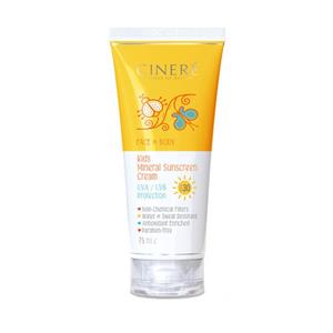 کرم ضد آفتاب کودک مناسب صورت و بدن سینره Cinere Kids mineral sunscreen cream 75 ml