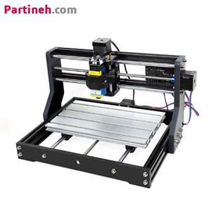 کیت دستگاه مینی سی ان سی (mini cnc) به همراه لیزر حکاکی 15 وات مدل 3018 pro رو میزی