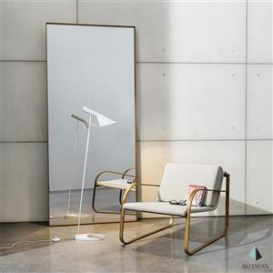 آینه قدی با فلزی طلایی دکوری مدل R17