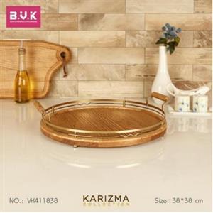 سینی گرد بی وی کی طرح کاریزما طلایی کد 411838