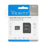 Verity microSDXC 80MB/s-64GB کارت حافظه