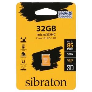 کارت حافظه Sibraton microSDHC UHS I U1 580X 32GB گارانتی مادام متین 