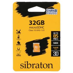 کارت حافظه Sibraton microSDHC UHS I U1 580X 32GB گارانتی مادام متین 