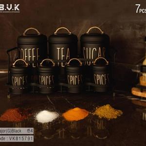 پاسماوری 7 پارچه 815791 مشکی طلایی ماژور بی وی کی