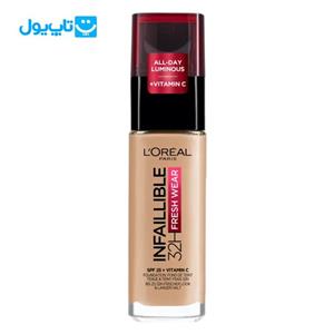 کرم پودر لورآل loreal مدل Infallible و 32 ساعته SPF 25 حجم 30 میلی‌لیتر