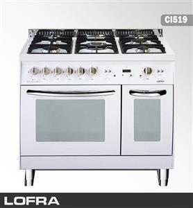 اجاق گاز مبله  لوفرا سفید. مدل CBBD96GVGE/Ci519 