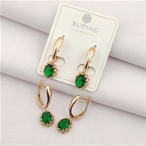 گوشواره نگین رنگی ژوپینگ