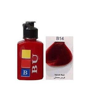 رنگ مو فانتزی قرمز مخملی بیو B14 حجم 100 میل