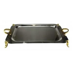 سینی مستطیل بزرگ دو رنگ سافینوکس مدل حلقه نگین کد 105 کشور: ترکیه, :  36ماهه