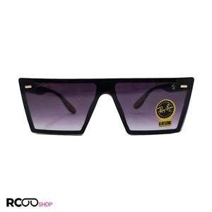 عینک آفتابی ریبن با لنز اسپورت و یکسره و فریم گربه ای مشکی مدل 4449