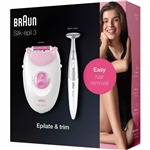 اپیلاتور Braun Silk-épil 3 3-321 آلمان با غلتک ماساژ