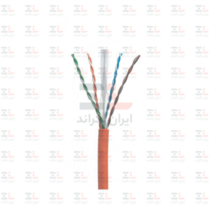 کابل شبکه نگزنس Cat5e UTP تمام مس تست فلوک چنل با روکش PVC حلقه 305 متری