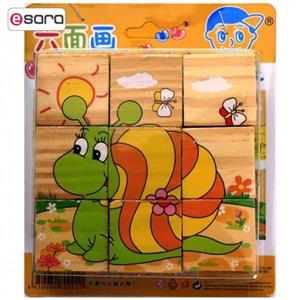 پازل چوبی 6 وجهی ترنم مدل حلزون