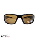 عینک ورزشی پلاریزه با فریم مشکی و عدسی قهوه ای رنگ مدل 570046 TAC