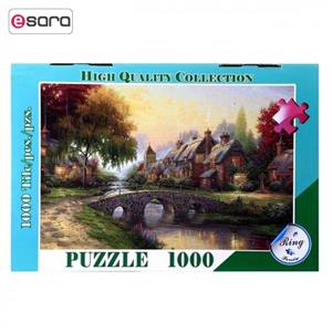 پازل 1000 تکه ترنم مدل نقاشی طبیعت به همراه یک عدد کیسه پازل ravensburger