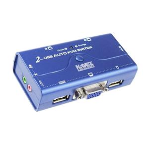 سوییچ KVM  دو پورت USB  کی نت پلاس مدل KPU622 KNETPLUS KPU622 Auto VGA KVM Switch 2port