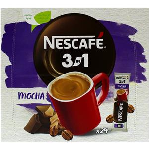 پودر مخلوط قهوه فوری موکا 3 در 1 نسکافه - 18 گرم بسته 24 عددی\t