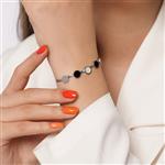 دستبند زنانه استیل طرح بولگاری کد AAD-125