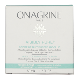 کرم شب مخصوص پوست&#x200C; های چرب اناگرین Onagrine Visibly Pure Absolute Purity Night Cream