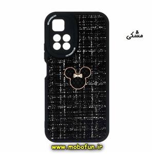 قاب گوشی Redmi Note 11 Pro Plus شیائومی طرح ژله ای پارچه ای عروسکی مینی موس Minnie Mouse مشکی کد 90