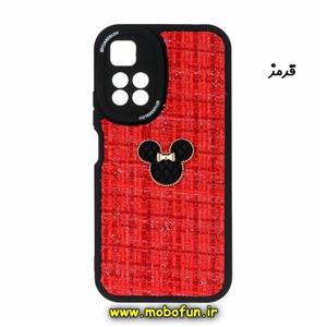 قاب گوشی Redmi Note 11 Pro Plus شیائومی طرح ژله ای پارچه ای عروسکی مینی موس Minnie Mouse قرمز کد 92