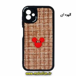 قاب گوشی Galaxy A04 - Galaxy M13 5G سامسونگ طرح ژله ای پارچه ای عروسکی مینی موس Minnie Mouse قهوه ای کد 38