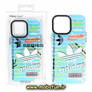 قاب گوشی iPhone 13 - iPhone 14 آیفون طرح ضدضربه هولوگرامی لنز رنگی هفت رنگ اورجینال MAGIC MASK آدیداس adidas اسپرت کد 53