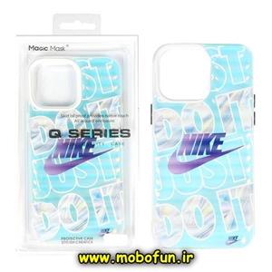 قاب گوشی iPhone 13 - iPhone 14 آیفون طرح ضدضربه هولوگرامی لنز رنگی هفت رنگ اورجینال MAGIC MASK نایکی اسپرت NIKE کد 56