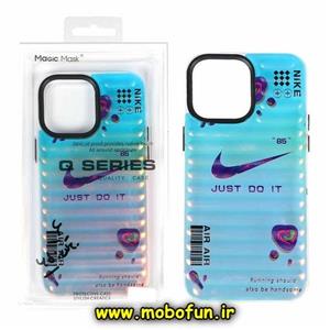 قاب گوشی iPhone 13 - iPhone 14 آیفون طرح ضدضربه هولوگرامی لنز رنگی هفت رنگ اورجینال MAGIC MASK نایکی اسپرت NIKE کد 57