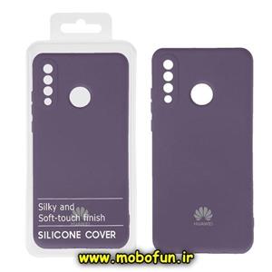 قاب گوشی Huawei P30 Lite هوآوی سیلیکونی های کپی زیربسته محافظ لنز دار بنفش کدر کد 103