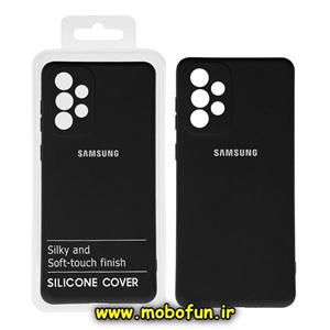 قاب گوشی Galaxy A73 5G سامسونگ سیلیکونی های کپی زیربسته محافظ لنز دار مشکی کد 364