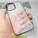 قاب گوشی iPhone 13 Pro آیفون طرح پشت طلق شیشه ای شفاف اورجینال برند CASE MATE مشکی کد 308